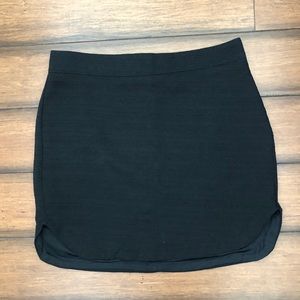 Black mini skirt
